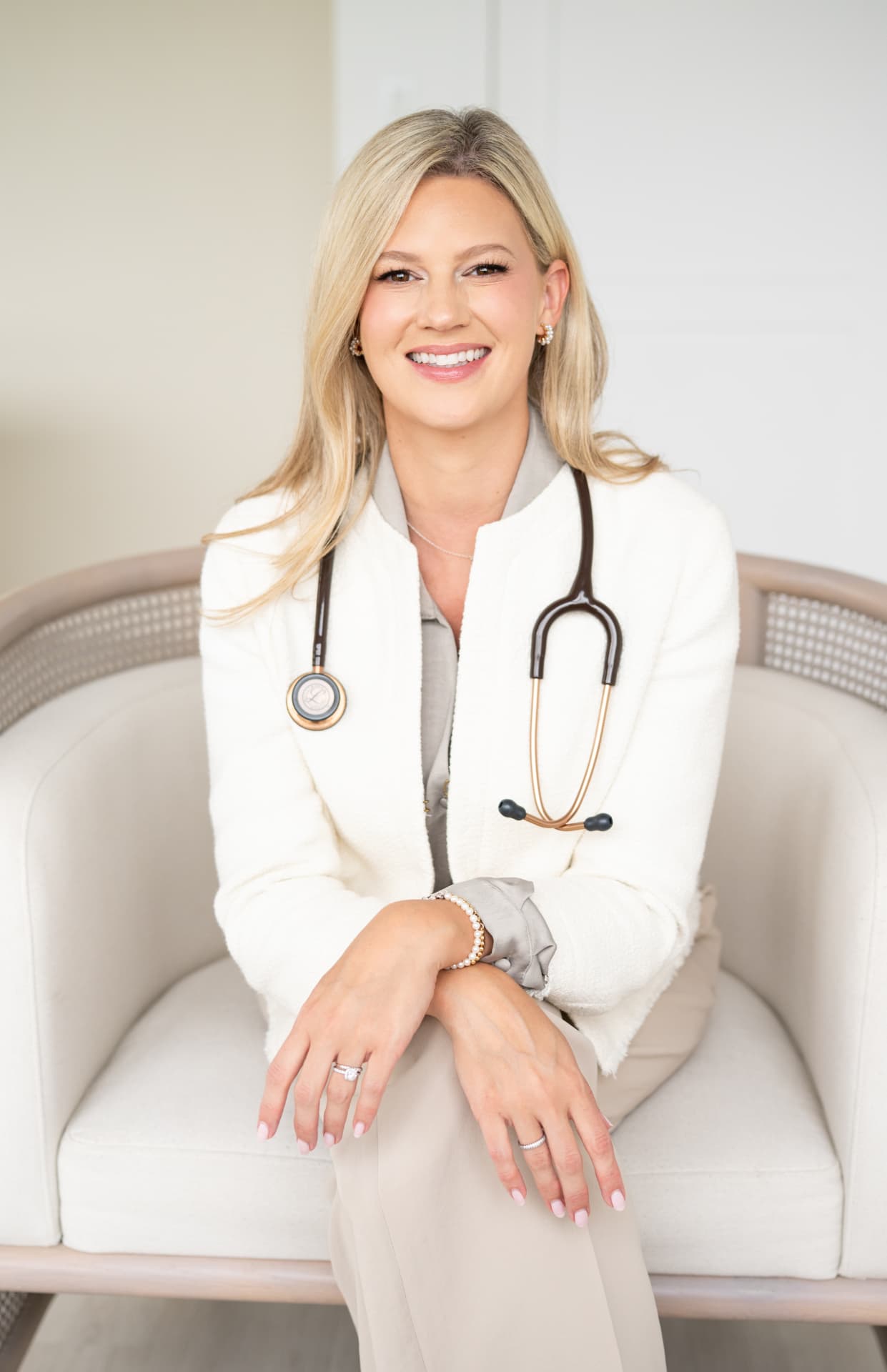 Dr. Krista Whitney seated in her office