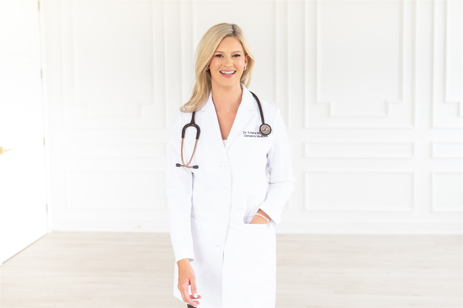 Dr. Krista Whitney in her medical office